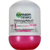 Garnier Mineral - Роликовый дезодорант, Невидимый черный, белый, цветной, 50 мл