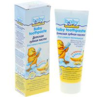 Babyline Baby toothpaste - Зубная паста детская со вкусом банана, 75 мл
