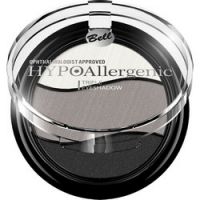 Bell Hypoallergenic Triple Eyeshadow - Тени для век трехцветные, тон 08, черный, серый, белый, 4 гр