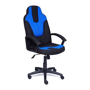 Кресло компьютерное TetChair Neo 3 Доступные цвета обивки: Чёрн. + синяя ткань