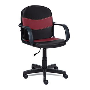 Кресло компьютерное TetChair Багги (Baggi) Доступные цвета обивки: Искусст. черн. кожа +искусств. борд. кожа