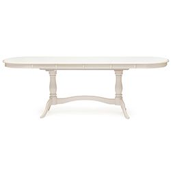Стол белый обеденный раскладной Сиена (Siena SA-T6EX2L) Доступные цвета: Ivory white (слоновая кость)
