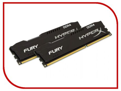 Модуль памяти Kingston HyperX Fury Black DDR4 DIMM 3200MHz PC4-25600 CL18 - 32Gb KIT (2x16Gb) HX432C18FBK2/32