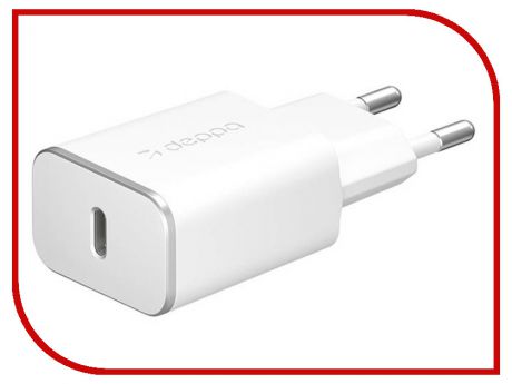 Зарядное устройство Deppa USB Type-C White DEP-11387