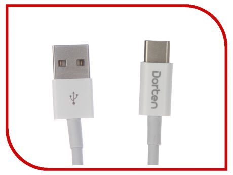 Аксессуар Dorten Classic Series USB-C to USB 1m White DN303201