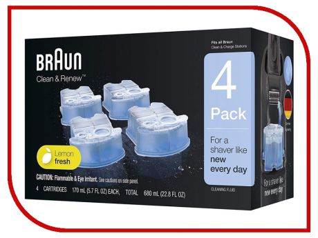 Аксессуар Картриджи Braun Clean & Renew CCR 4