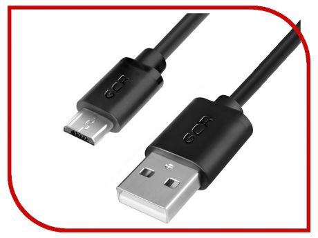 Аксессуар Greenconnect Micro USB 2.0 AM - Micro B 5pin 0.15m Black GCR-UA8MCB6-BB2S-0.15m