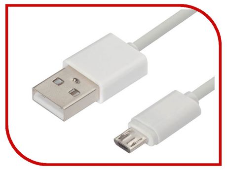 Аксессуар Greenconnect USB 2.0 AM - Micro B 5pin 1m White GCR-50965