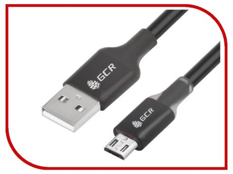Аксессуар Greenconnect USB 2.0 AM - Micro B 5pin 0.5m Black GCR-51160