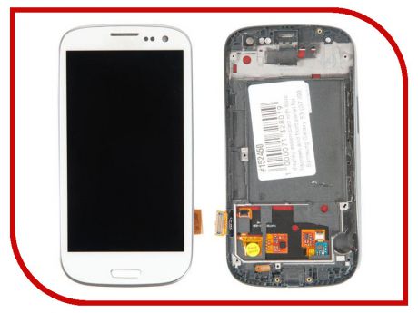 Дисплей RocknParts для Samsung Galaxy S3 GT-I9300 с передней панелью White 152450