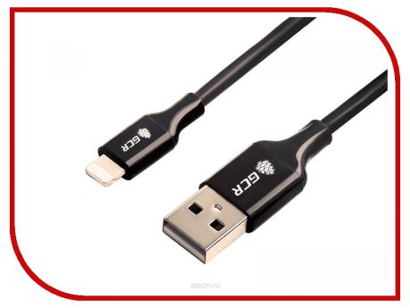 Аксессуар Greenconnect Кабель USB 2.0 - Lightning 8pin 1m для iPhone 5/6/7/8/X Black GCR-50927