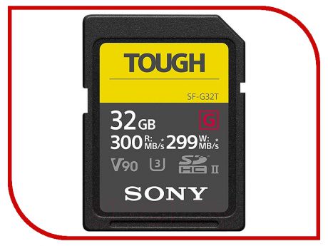 Карта памяти 32Gb - Sony Secure Digital HC Tough Class 10 UHS-II SF32TG
