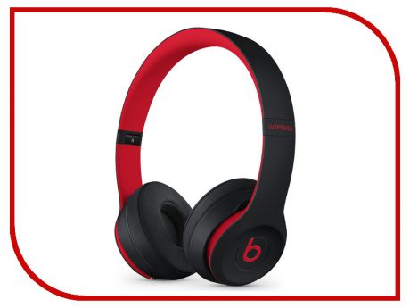 Beats Solo3 Wireless On-Ear Headphones Decade Collection Defiant Black-Red MRQC2EE/A