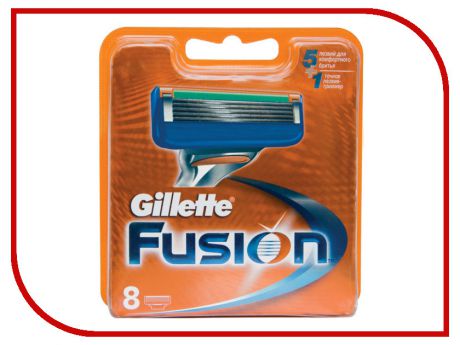 Аксессуар Сменные кассеты Gillette Fusion 8шт 81372253