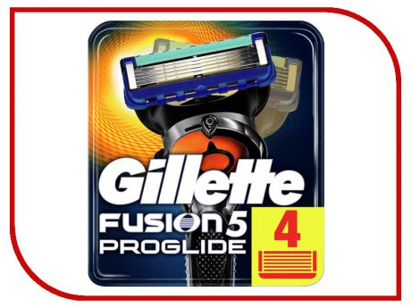 Аксессуар Сменные кассеты Gillette Fusion ProGlide 4шт 81469905