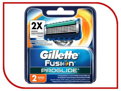 Аксессуар Сменные кассеты Gillette Fusion Proglide 2шт 81521961