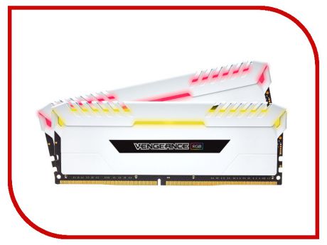 Модуль памяти Corsair Vengeance RGB DDR4 DIMM 3600MHz PC4-28800 CL18 - 16Gb KIT (2x8Gb) CMR16GX4M2C3600C18W