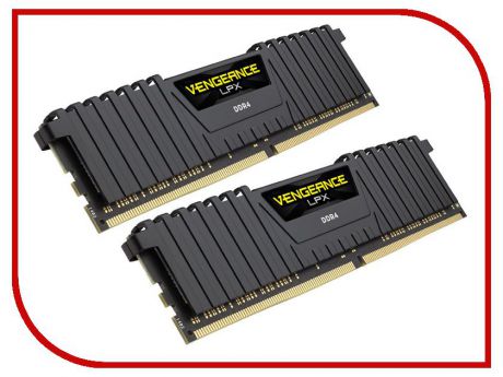 Модуль памяти Corsair Vengeance LPX DDR4 DIMM 2400MHz PC4-19200 CL16 - 32Gb KIT (2x16Gb) CMK32GX4M2Z2400C16