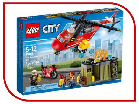 Конструктор Lego City Пожарная команда быстрого реагирования 60108