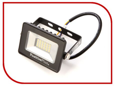Прожектор Positive Plus PP0401-0001 10W 220V 6500K SMD IP65 Black