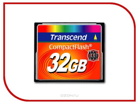 Карта памяти 32Gb - Transcend 133x Ultra Speed - Compact Flash TS32GCF133