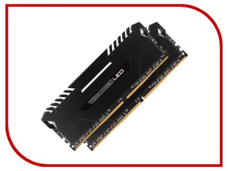Модуль памяти Corsair Vengeance LED DDR4 DIMM 2666MHz PC4-21300 CL16 - 32Gb KIT (2x16Gb) CMU32GX4M2A2666C16