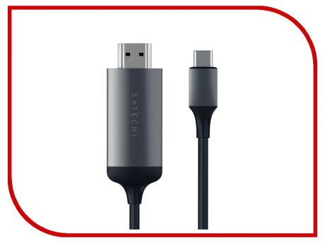 Аксессуар Satechi Aluminum Type-C TO HDMI Cable 4K 60HZ Space Grey ST-CHDMIM