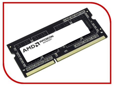 Модуль памяти AMD DDR3 SO-DIMM 1600MHz PC3-12800 CL11 - 4Gb R534G1601S1S-U