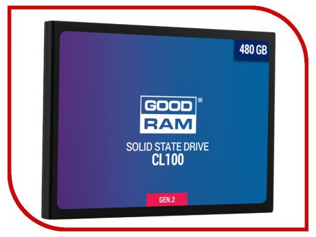 Жесткий диск 480Gb - GoodRAM CL100 Gen.2 SSDPR-CL100-480-G2