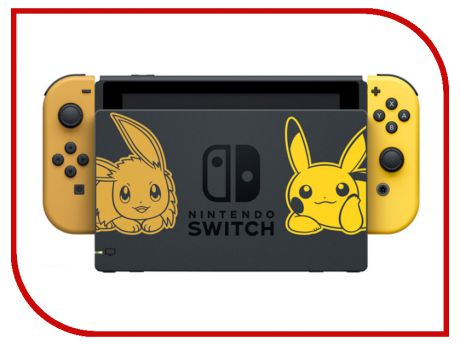 Игровая приставка Nintendo Switch Pikachu & Eevee Edition + Pokemon: Lets Go, Pikachu! + Poke Ball