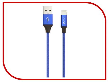 Аксессуар Pero DC-02 USB - Lightning 2.4A 1m PRDC-028P1MBL Blue