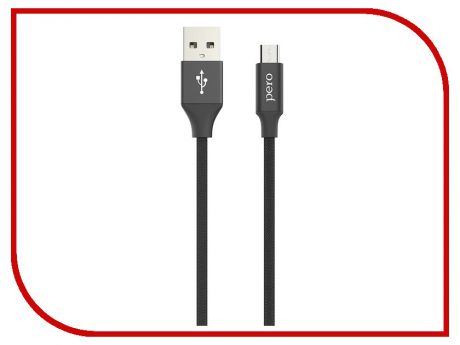 Аксессуар Pero DC-02 USB - microUSB 2А 1m PRDC-02MU1MB Black