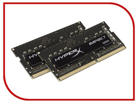 Модуль памяти Kingston HyperX HX424S14IBK2/8 DDR4 SO-DIMM 2400MHz PC4-19200 CL14 - 8Gb KIT (2x4Gb)