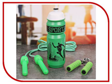 Набор СИМА-ЛЕНД Sport Is Life - бутылка для воды 900ml + скакалка и эспандер 2588950