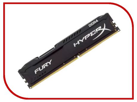 Модуль памяти Kingston HyperX Fury Black DDR4 DIMM 3466MHz PC-27700 CL19 - 16Gb HX434C19FB/16