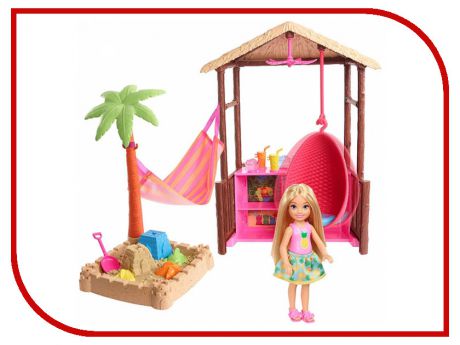 Кукла Barbie Челси с хижиной, 15 см, FWV24