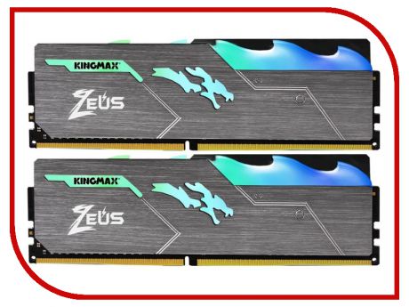 Модуль памяти Kingmax Zeus Dragon RGB DDR4 DIMM 2666MHz PC4-24000 CL16 - 16Gb KIT (2x8Gb) KM-LD4-3000-16GRD