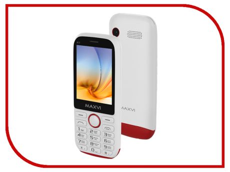 Сотовый телефон Maxvi K17 White-Red