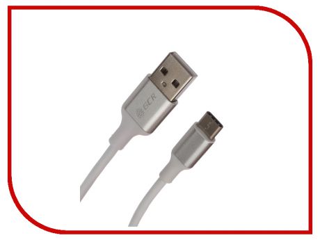 Аксессуар Greenconnect USB Type-C 0.25m for Samsung White-Silver GCR-50957