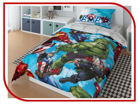 Постельное белье Marvel Avengers Attack Комплект 1.5 спальный 724746