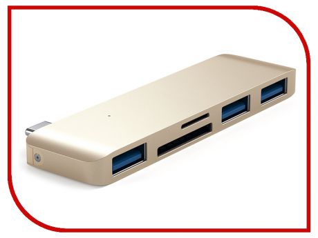 Хаб USB Satechi Type-C USB Hub для Macbook Gold ST-TCUHG