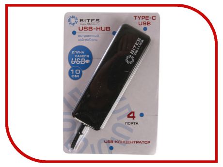 Хаб USB 5bites 4xUSB 3.0 HB34C-311BK Black
