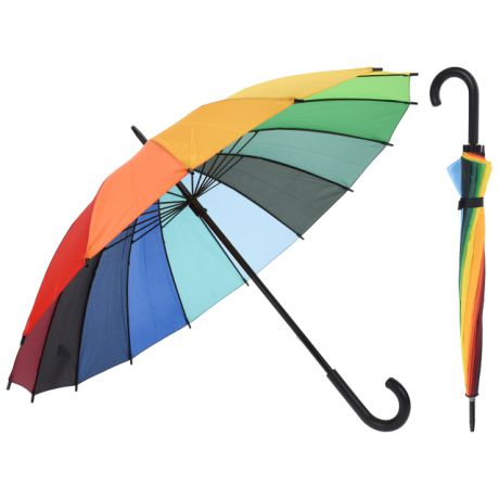 зонт женский трость Радуга 52,5см