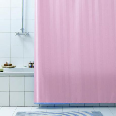 Штора для ванной BACCHETTA, Rigone, 180*200 см, розовый