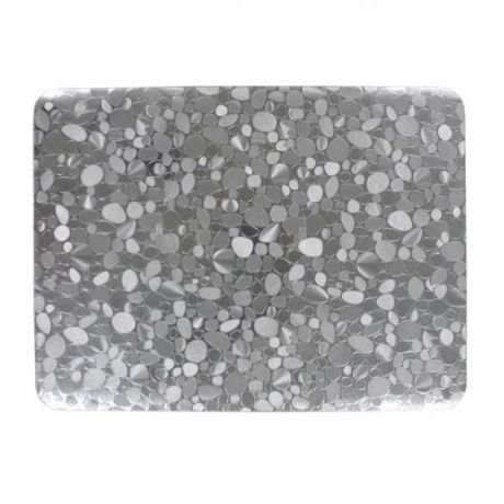 Сервировочная салфетка Dasch, Камушки, 30*40 см, серебро