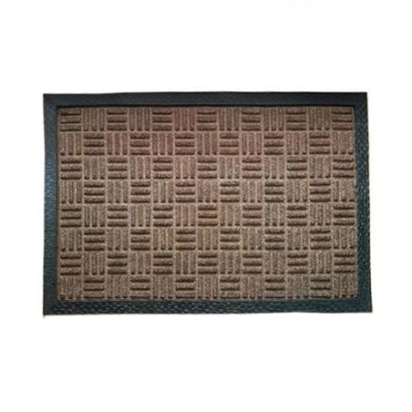 Коврик придверный K&G, Индия, Плетение, 40*60 см, коричневый