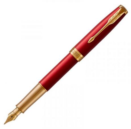 Ручка перьевая PARKER, SONNET, Lacquer Intense Red GT