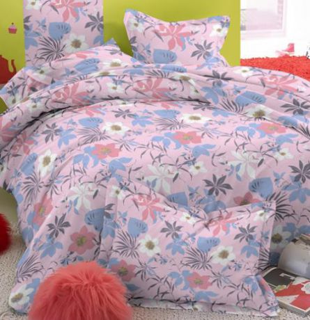 Комплект постельного белья полутораспальный Amore Mio, Audor, розовый