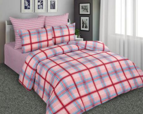 Комплект постельного белья двуспальный Amore Mio, розовый