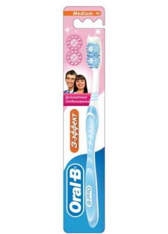 Зубная щетка Oral-B, 3 Effect, Деликатное отбеливание